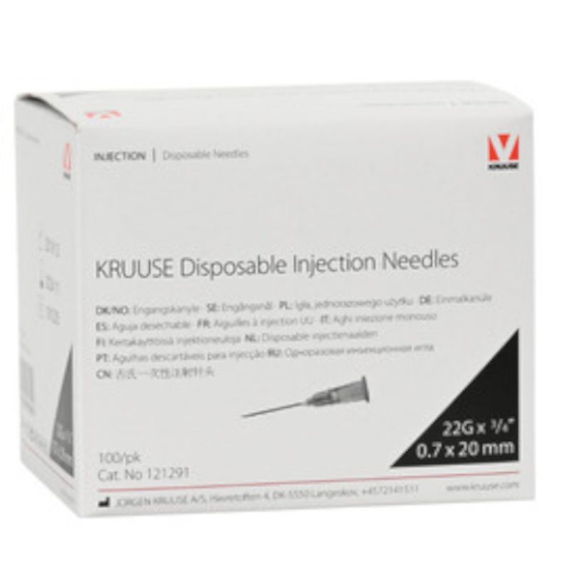 Disposable Needle, 22G x 1/4'', 100/pk