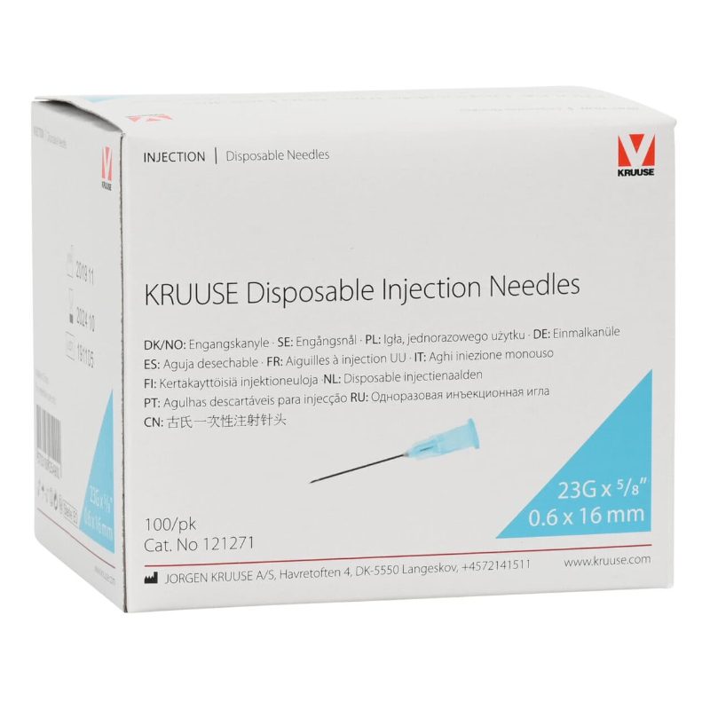 Disposable Needle, 23G x 5/8'', 100/pk